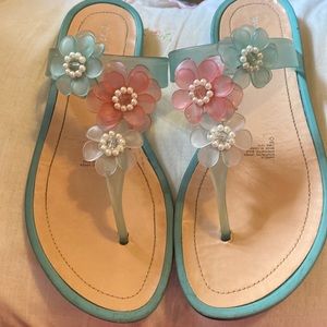 Nine West jelly type spring sandals